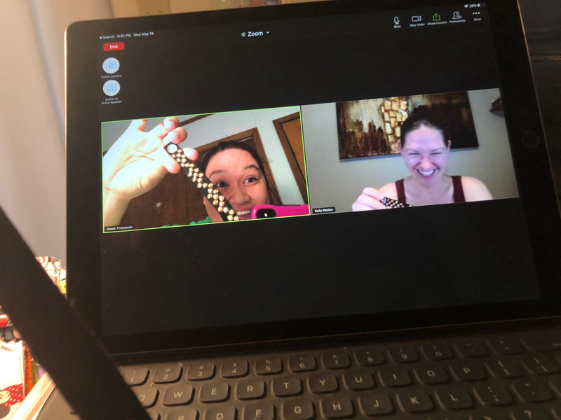 Crafter evening date with bestie over Zoom!